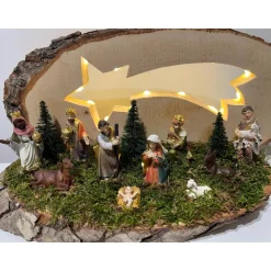 Weihnachtskrippe Krippe Weihnachtsdeko Sternschnuppe