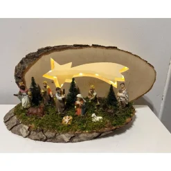 Weihnachtskrippe Krippe Weihnachtsdeko Sternschnuppe