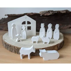 Weihnachtskrippe Raysin, 11-teilig, Weihnachten Deko