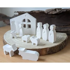 Weihnachtskrippe Raysin, 11-teilig, Weihnachten Deko