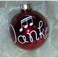 Weihnachtskugel /  Christbaumkugel personaliesiert