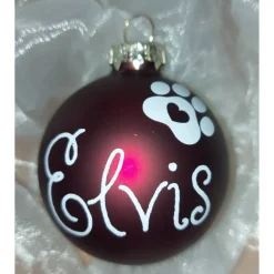 Weihnachtskugel /  Christbaumkugel aus Kunststoff rot