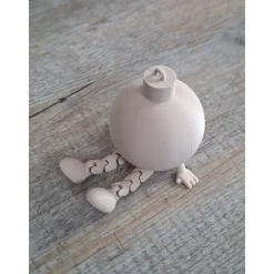 Weihnachtskugel Kantensitzer /Christbaumkugel mit Wackelbeinen / Deko / Kleine Weihnachtskugel / Geschenkidee