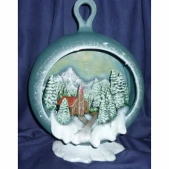 Weihnachtskugel mit Landschaft zum hängen oder stellen