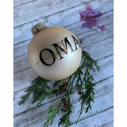 Weihnachtskugel mit Wunschname