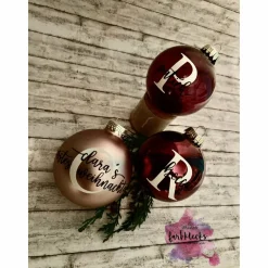 Weihnachtskugel mit Wunschname