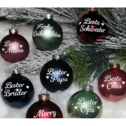 Weihnachtskugel *personalisiert beklebt*