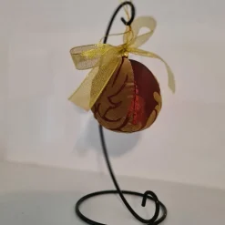 Weihnachtskugel Upcycling aus Stoff | Christbaumkugel Weihnachtsdeko | Handmade Tischdeko & nachhaltige Dekoidee