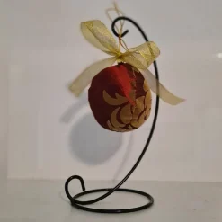 Weihnachtskugel Upcycling aus Stoff | Christbaumkugel Weihnachtsdeko | Handmade Tischdeko & nachhaltige Dekoidee