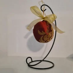 Weihnachtskugel Upcycling aus Stoff | Christbaumkugel Weihnachtsdeko | Handmade Tischdeko & nachhaltige Dekoidee