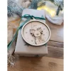 Weihnachtskugeln Elch Personalisiert aus Holz  - Christbaumkugel Personalisiertes Geschenk-Weihnachtsbaumdekoration