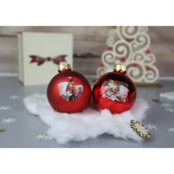 Weihnachtskugeln mit Foto, Logo, für Paten mit Ultraschallbild