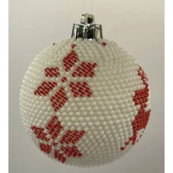 Weihnachtskugeln/Weihnachtsbaumschmuck/Weihnachtsdeko aus Glasperlen