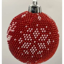 Weihnachtskugeln/Weihnachtsbaumschmuck/Weihnachtsdeko aus Glasperlen