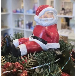 Weihnachtsmann aus Keramik - Weihnachtsdekoration - Nikolaus