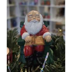 Weihnachtsmann aus Keramik - Schlafender Santa Claus -