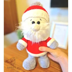 Weihnachtsmann gehäkelt, handgemachte Nikolaus, Santa Klaus Plüsch Deko