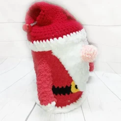 Weihnachtsmann mit Sack, Klorollenversteck für 3 Rollen