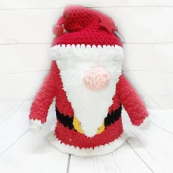 Weihnachtsmann mit Sack, Klorollenversteck für 3 Rollen