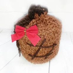 Weihnachtsmann mit Sack, Klorollenversteck für 3 Rollen