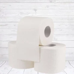 Weihnachtsmann mit Sack, Klorollenversteck für 3 Rollen