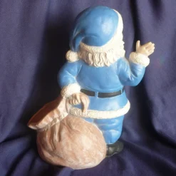 Weihnachtsmann mit Sack zum Befüllen,Blau,Handarbeit