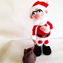 Weihnachtsmann Nikolaus Deko Weihnachten Winter Advent Gutschein Geldgeschenk Adventskalender LED Laterne Amigurumi