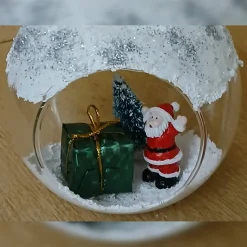 Weihnachtsmann Windlicht, Winter Windlicht, Weihnachten Windlicht, Winterdeko Windlicht, Weihnachten Windlichtglas