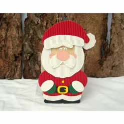 Weihnachtsmann-Geschenkbox zum Nikolaustag, Weihnachtsgeschenk, Mitbringsel, Handarbeit aus Wellpappe