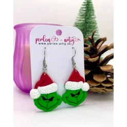 Weihnachts-Ohrringe "Grinch"