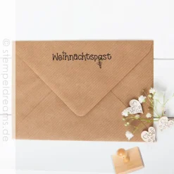 Weihnachtspost - Stempel mit Zuckerstange und Stern - 2 verschiedene Größen - Motiv: 857