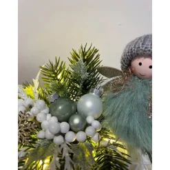 Weihnachtsschlitten mit Mädchen Weihnachtsdeko