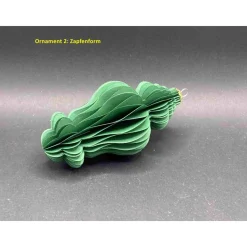 Weihnachtsschmuck aus Papier Wabenoptik Christbaumschmuck