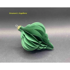 Weihnachtsschmuck aus Papier Wabenoptik Christbaumschmuck