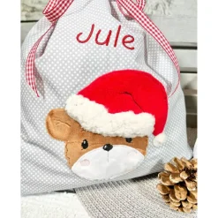 Weihnachtssäckchen Bär Bärchen Nikolaussäckchen personalisiert mit Name