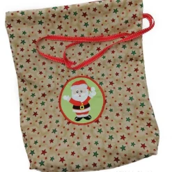 Weihnachtssäckchen XXL Nikolaussack Geschenkebeutel Stoffsäckchen Gefüttert