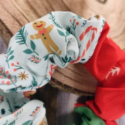 Weihnachtsscrunchie GINGER JOY für den Adventskalender oder Nikolaus | Haargummi, Haarband | RÄUBERKIND