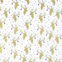 Weihnachtsscrunchie GOLDENES FEST HIRSCH für den Adventskalender oder Nikolaus | Haargummi, Haarband | RÄUBERKIND