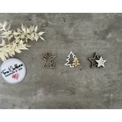 Weihnachtsset, Wunscherfüller inkl. Kerzenhalter, Kerze nach Wahl in Holzverpackung, Kleinigkeit, Holzanhänger