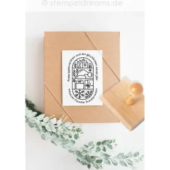 Weihnachtsstempel - Frohe Weihnachten - personalisierter Text - außergewöhnliches Motiv | 1127