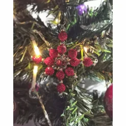 Weihnachtssterne - Adventssterne - Sternanhänger als Schmuck, auch für den Weihnachtsbaum, Klein, Rot