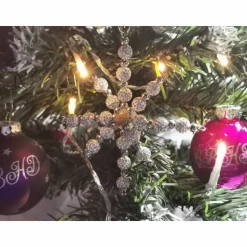 Weihnachtssterne - Adventssterne - Sternanhänger als Schmuck, auch für den Weihnachtsbaum, Gross, Crystal