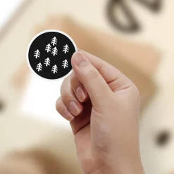 Weihnachtssticker Set *Christmas Joy* / 10 runde Aufkleber ∅ 50 mm