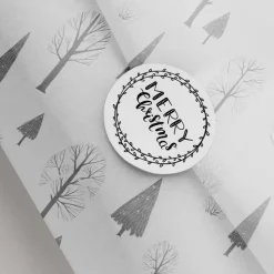 Weihnachtssticker Set *Christmas Joy* / 10 runde Aufkleber ∅ 50 mm