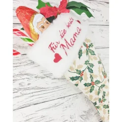 Weihnachtsstiefel Nikolaus mit Name oder Text