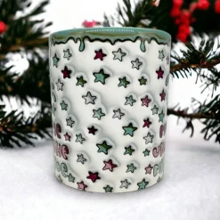 Weihnachtstasse bedruckte 3D Optik "Meet me under the Misteltoe"