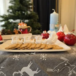 Weihnachtsteller - Nicolaus - Renntiere - Schlitten