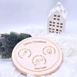 Weihnachtsteller personalisiert | Rentierteller | Nikolausteller | Weihnachtsbrauch Kinder | Weihnachtsmann Tablett