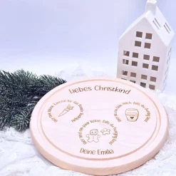 Weihnachtsteller personalisiert | Rentierteller | Nikolausteller | Weihnachtsbrauch Kinder | Weihnachtsmann Tablett