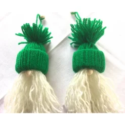 Weihnachtswichtel Gnome 2er Set in grün-hellbeige von Hobbyhaus